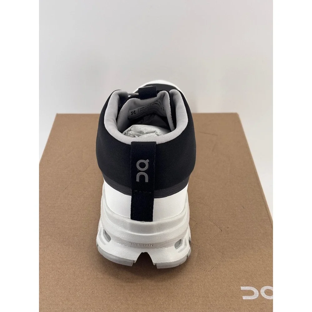 On Cloudhero Mid Waterproof Kids 3.5Y Black White Trail Hiking Shoes New